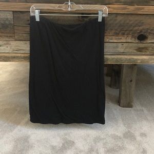CAbi Black Stretch Skirt or Strapless Top